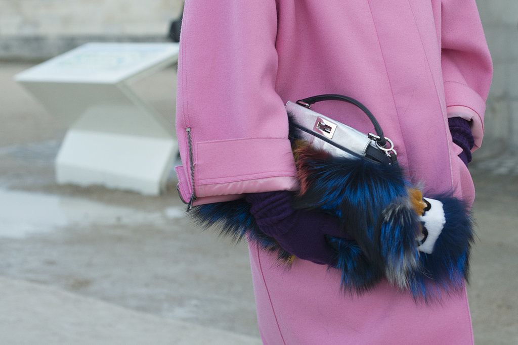 Anna Dello Russo came armed with Fendi fur.
Anna Dello Russo came armed with Fendi fur.
