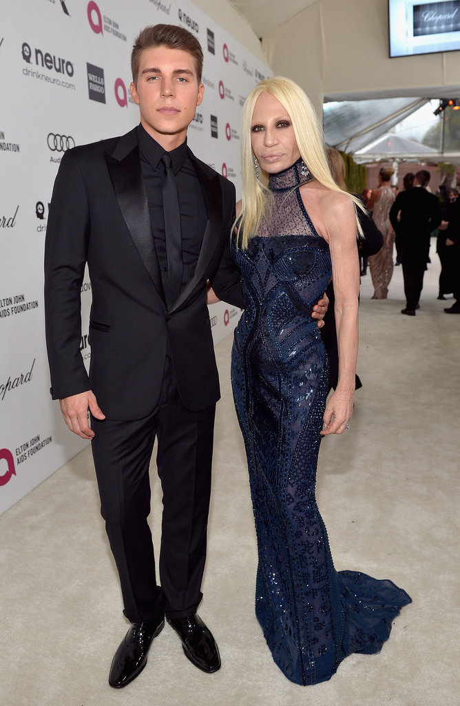 Nolan Gerard Funk and Donatella Versace Nolan Gerard Funk and Donatella Versace