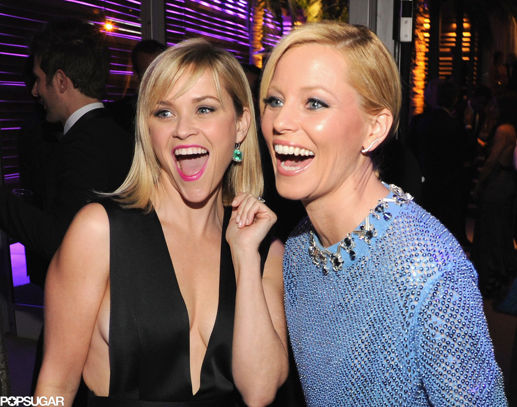 Reese and Elizabeth Banks proved that blondes have more fun during the Vanity Fair Oscars afterparty in March 2014.
Reese and Elizabeth Banks proved that blondes have more fun during the Vanity Fair Oscars afterparty in March 2014.