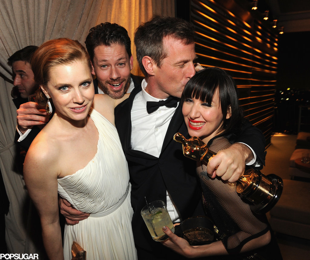 Amy Adams and original screenplay winner Spike Jonze gathered together at the Vanity Fair afterparty.
Amy Adams and original screenplay winner Spike Jonze gathered together at the Vanity Fair afterparty.