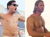Chris Hemsworth vs. Leo DiCaprio for Best Shirtless Performance in MTV Movie Awards Nominations Chris Hemsworth vs. Leo DiCaprio for Best Shirtless Performance in MTV Movie Awards Nominations