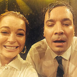 Lindsay Lohan Water War With Jimmy Fallon Lindsay Lohan Water War With Jimmy Fallon