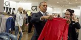 Obama's Gap Shopping Trip Is As Endearingly Awkward As You'd Imagine Obama's Gap Shopping Trip Is As Endearingly Awkward As You'd Imagine