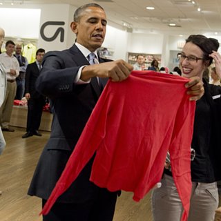 President Obama Shopping at Gap President Obama Shopping at Gap