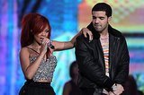 Rihanna and Drake holding hands in Manchester Rihanna and Drake holding hands in Manchester