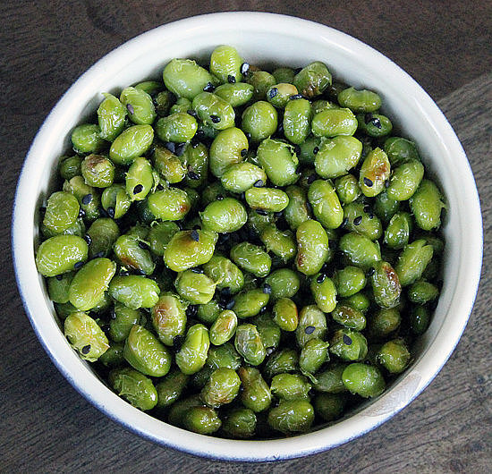 Dry Roasted Edamame With Black Sesame Seeds Dry Roasted Edamame With Black Sesame Seeds