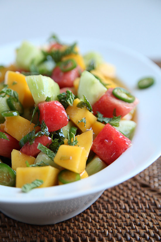 Cucumber, Watermelon, and Mango Salad Cucumber, Watermelon, and Mango Salad