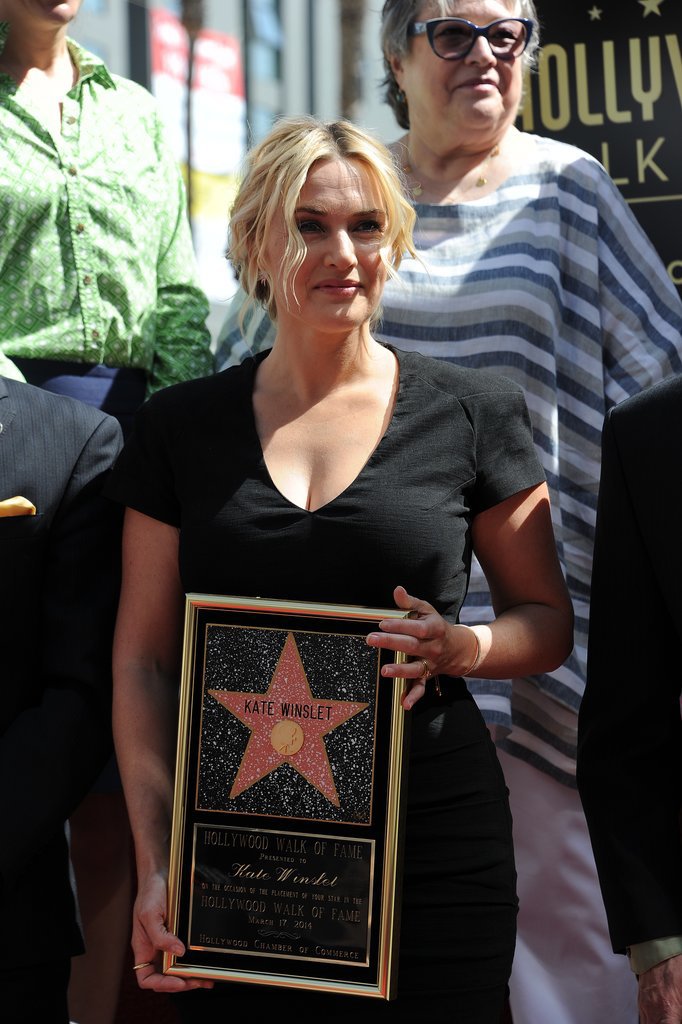 Kate Winslet Gets Her Hollywood Star With Tons of Support