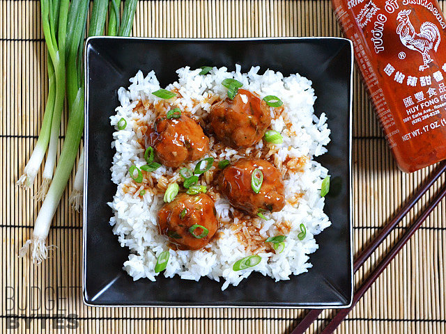 Turkey Sriracha Meatballs Turkey Sriracha Meatballs