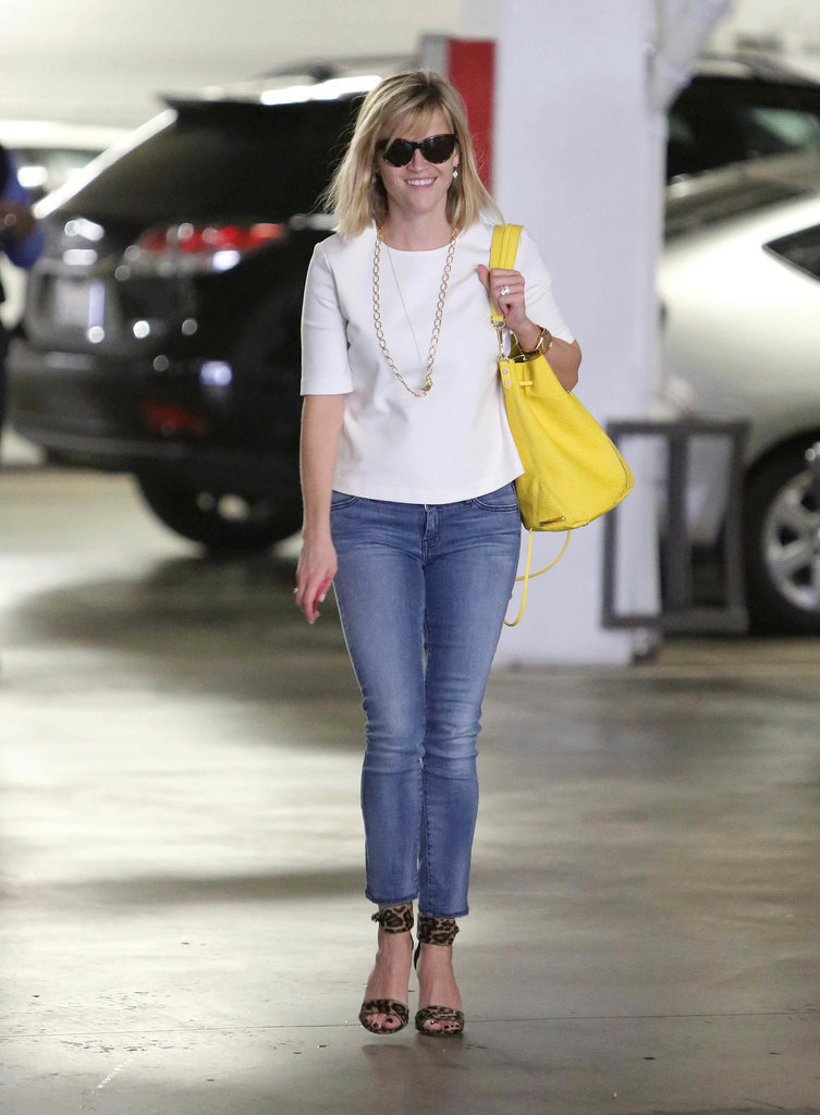 Reese Witherspoon in Leopard Sandals Reese Witherspoon in Leopard Sandals