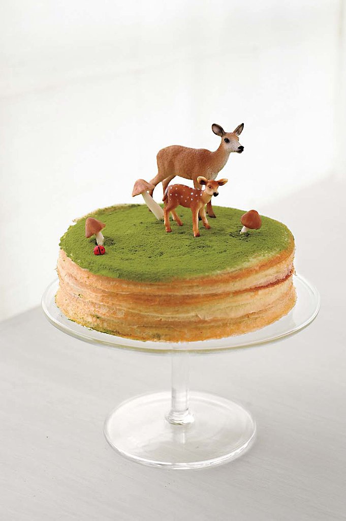 A Green Tea Mille Crepes Cake A Green Tea Mille Crepes Cake