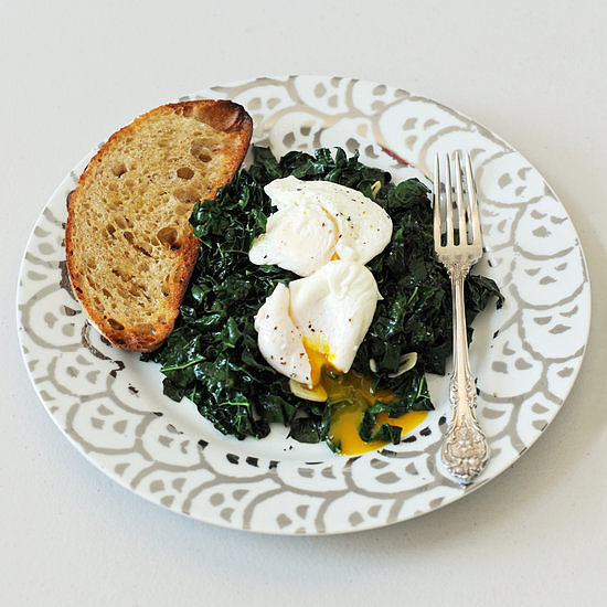 Spicy Garlic Kale With Poached Eggs Spicy Garlic Kale With Poached Eggs