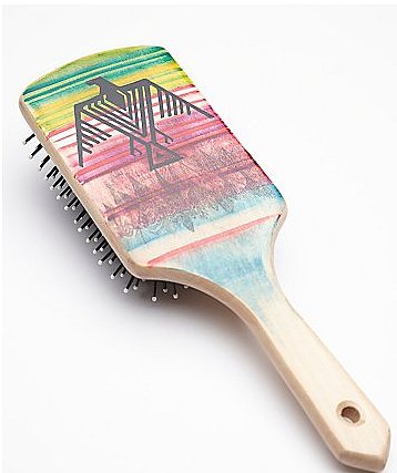 Free People Hand-Painted Wooden Brush Free People Hand-Painted Wooden Brush