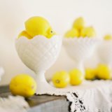 Wedding Tablescapes With Milk Glass and Succulents Wedding Tablescapes With Milk Glass and Succulents