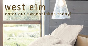 Last Chance! The $5,000 west elm Sweepstakes Ends Sunday! Last Chance! The $5,000 west elm Sweepstakes Ends Sunday!