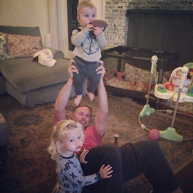 Little Ace Johnson already has a football in his hands (or his mouth, as the case may be), just like his dad, former football star Eric Johnson. But it looks like big sis Maxwell wasn't too impressed!
Source: Instagram user jessicasimpson
Little Ace Johnson already has a football in his hands (or his mouth, as the case may be), just like his dad, former football star Eric Johnson. But it looks like big sis Maxwell wasn't too impressed!
Source: Instagram user jessicasimpson