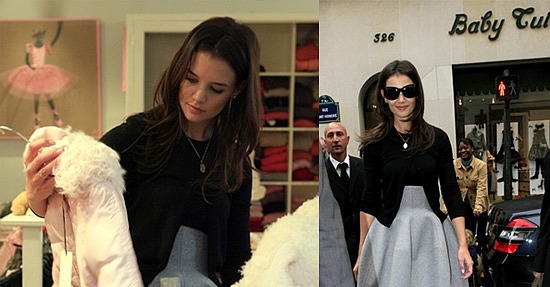 Katie "Shopping" for Suri in Paris Katie "Shopping" for Suri in Paris