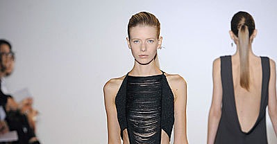 Raf Simons Sees the Benefits of Fringe for Jil Sander Spring 2009 Raf Simons Sees the Benefits of Fringe for Jil Sander Spring 2009