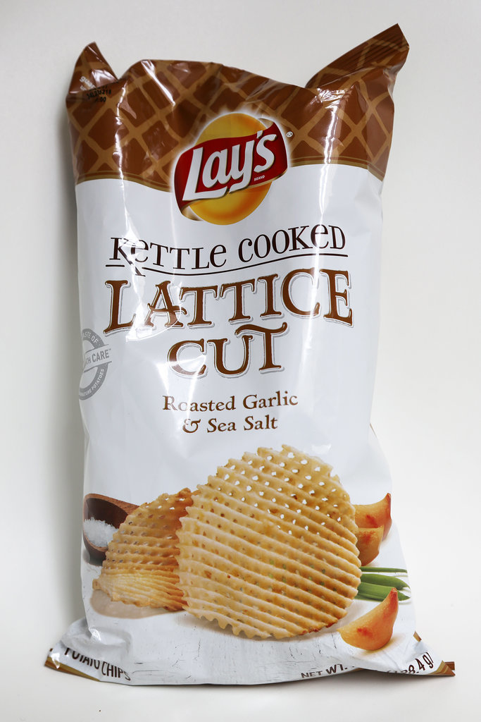 Lay's Kettle Cooked Lattice Cut Roasted Garlic & Sea Salt Lay's Kettle Cooked Lattice Cut Roasted Garlic & Sea Salt