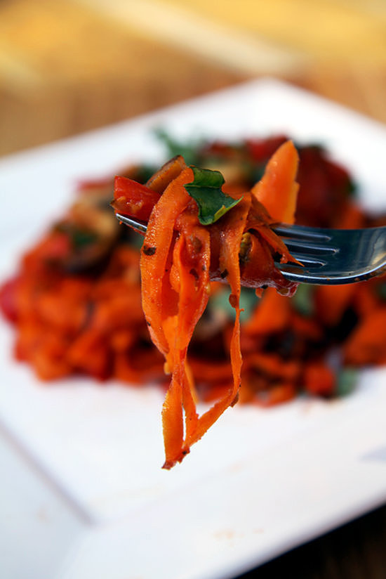 Lunch and Dinner: Carrot Fettucine Lunch and Dinner: Carrot Fettucine