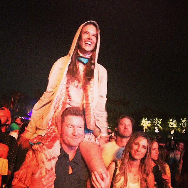Alessandra Ambrosio watched the music from a friend's shoulders.
Source: Instagram user alessandraambrosio
Alessandra Ambrosio watched the music from a friend's shoulders.
Source: Instagram user alessandraambrosio