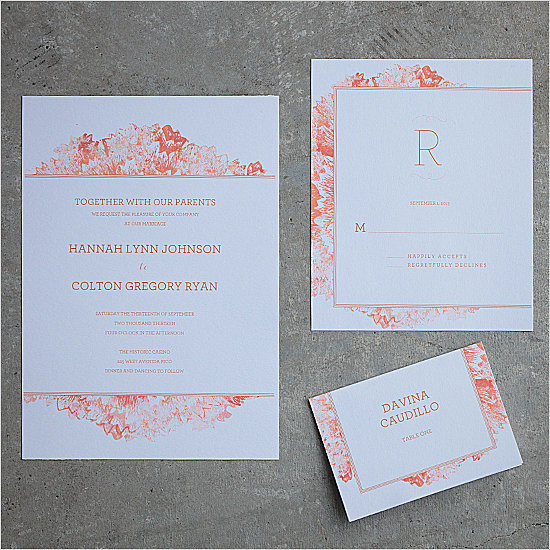 Petunia Watercolor Wedding Invitation Petunia Watercolor Wedding Invitation