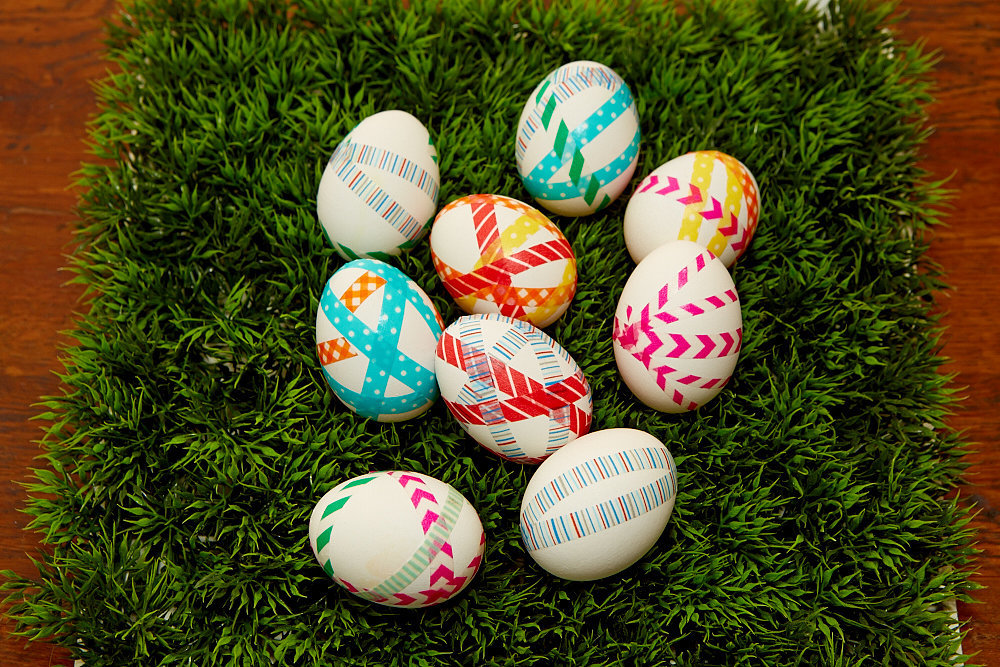 Washi Tape Easter Eggs Washi Tape Easter Eggs
