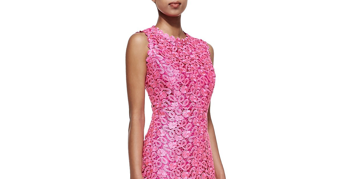 Kate Spade New York hotpink lace sheath dress (428) The Pink Dress