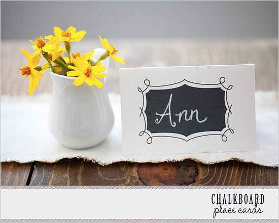 Chalkboard Place Cards Chalkboard Place Cards