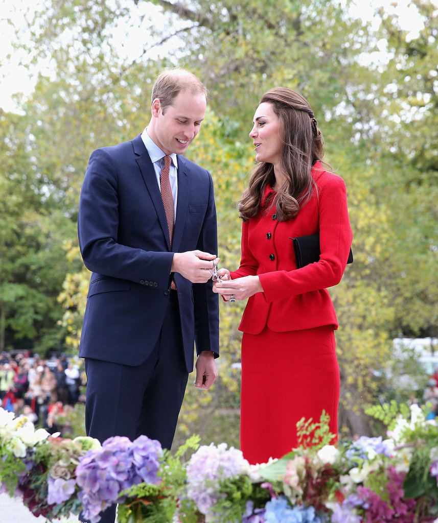 During their 2014 tour, Will and Kate cut the flower ribbon at the Botanical Gardens in Christchurch, New Zealand.
During their 2014 tour, Will and Kate cut the flower ribbon at the Botanical Gardens in Christchurch, New Zealand.