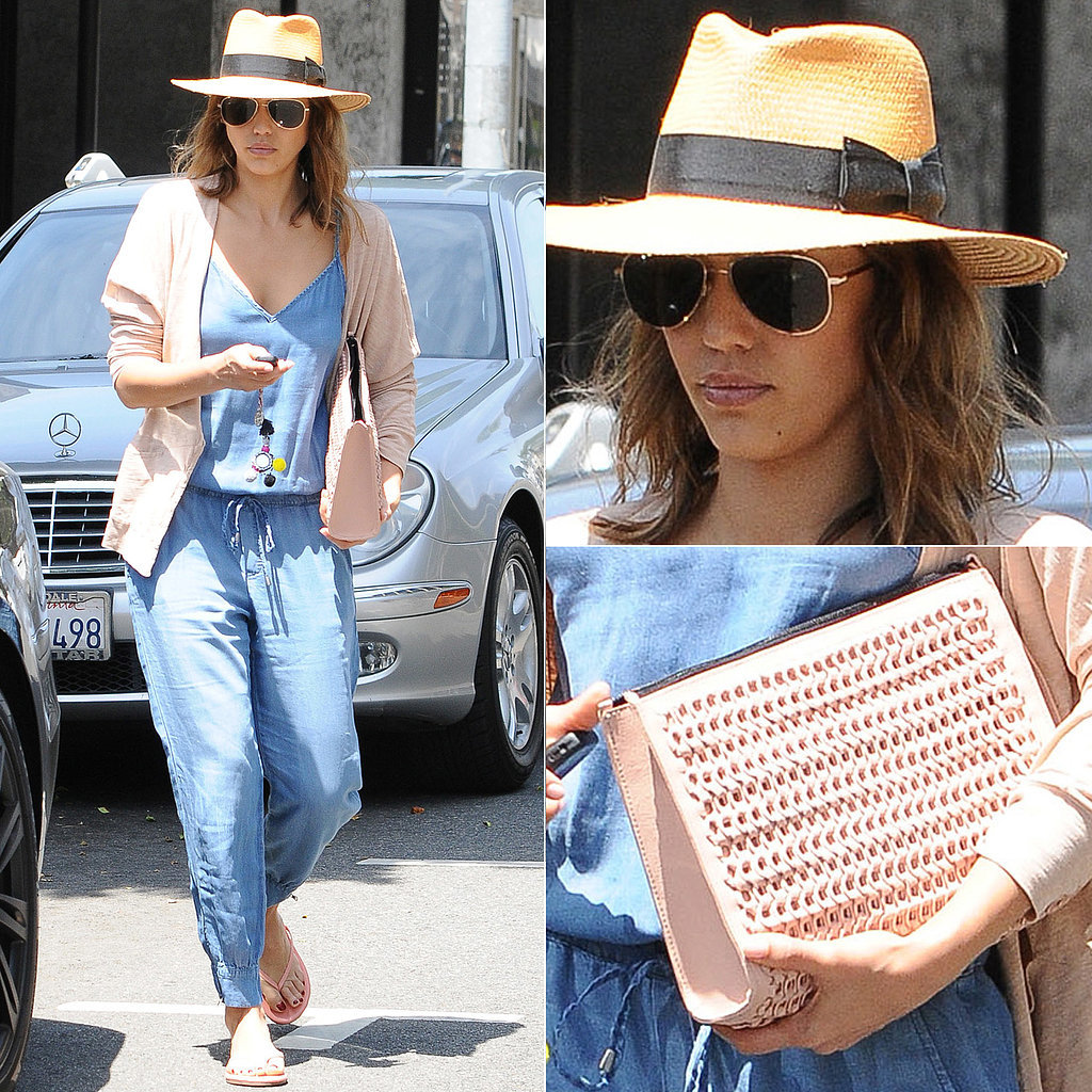 Try Jessica Alba's Springtime Alternative to Jeans Try Jessica Alba's Springtime Alternative to Jeans