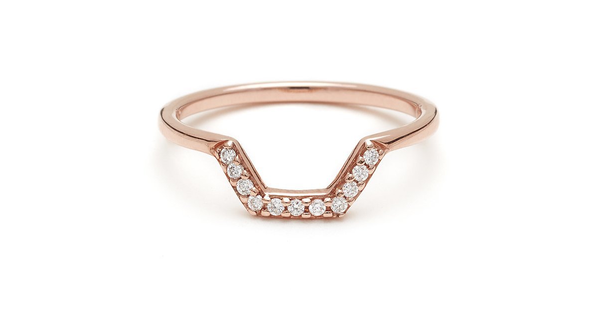Rose gold POPSUGAR Wedding wedding  Gold rose Sheffield Ring Anna band australia Fashion