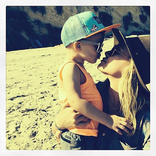 Hilary Duff received a sweet beach-side smooch from Luca on Mother's Day.
Source: Instagram user hilaryduff
Hilary Duff received a sweet beach-side smooch from Luca on Mother's Day.
Source: Instagram user hilaryduff