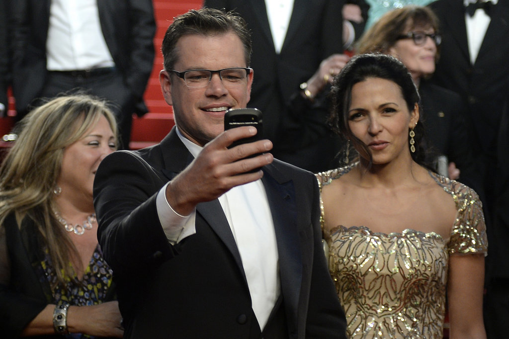 Matt Damon made sure to capture the moment on his phone while attending the screening of Behind the Candelabra in 2013.
Matt Damon made sure to capture the moment on his phone while attending the screening of Behind the Candelabra in 2013.