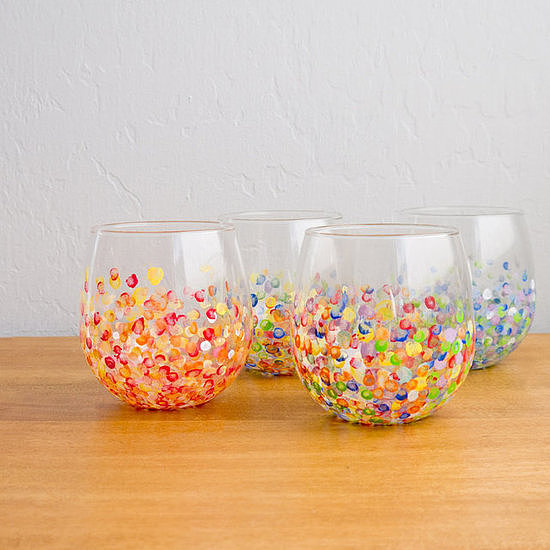 Colorful Hand-Dotted Tumblers Colorful Hand-Dotted Tumblers
