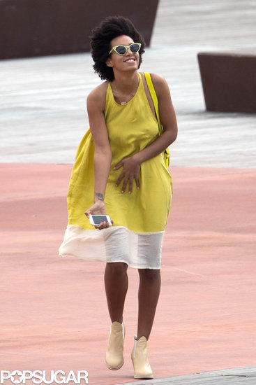 Solange Knowles Steps Out Smiling After Elevator Attack Solange Knowles Steps Out Smiling After Elevator Attack