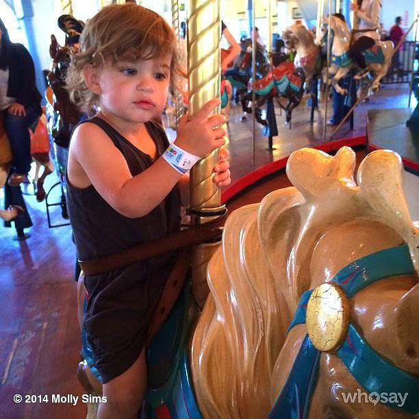 Brooks Stuber enjoyed a ride on the Santa Monica Pier carousel.
Source: Instagram user mollybsims
Brooks Stuber enjoyed a ride on the Santa Monica Pier carousel.
Source: Instagram user mollybsims