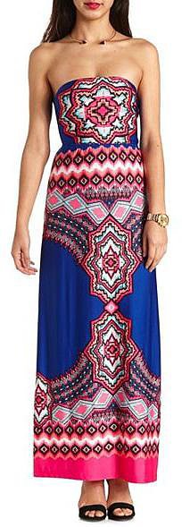 Charlotte Russe Aztec-Print Maxi Charlotte Russe Aztec-Print Maxi