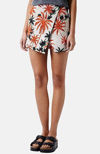 Topshop Palm Skort Topshop Palm Skort