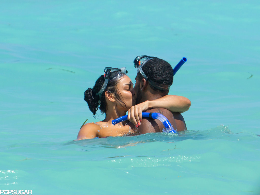 Jordin Sparks and Jason Derulo smooched while snorkeling during a trip to the Bahamas in September 2012.
Jordin Sparks and Jason Derulo smooched while snorkeling during a trip to the Bahamas in September 2012.