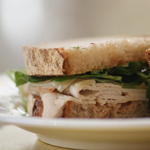 Recipe For Turkey Sandwich With Manchego Cheese, Watercress, and Pear Butter Recipe For Turkey Sandwich With Manchego Cheese, Watercress, and Pear Butter