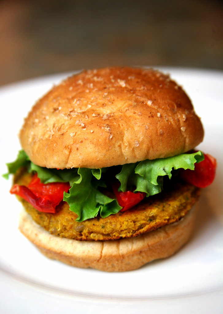 Grilled Veggies on a Burger Grilled Veggies on a Burger