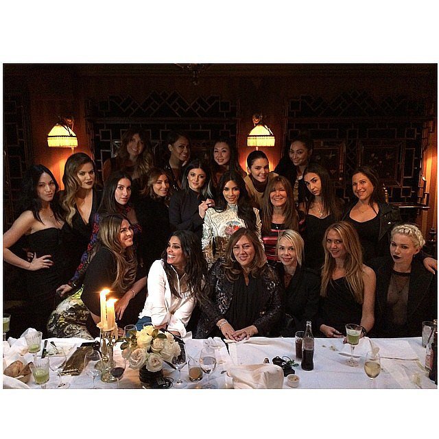 Kim had a "last supper" with her girlfriends on Thursday.
Source: Instagram user kimkardashian
