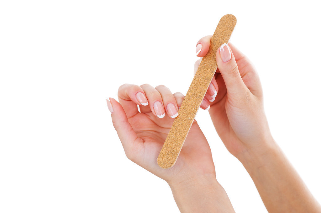 Mistake No. 10: Filing nails in a back-and-forth motion. Mistake No. 10: Filing nails in a back-and-forth motion.