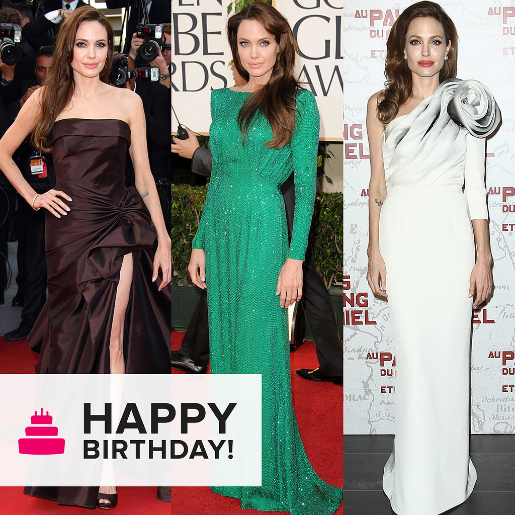 Angelina Jolie: A Story of Striking Silhouettes and Thigh-High Slits Angelina Jolie: A Story of Striking Silhouettes and Thigh-High Slits