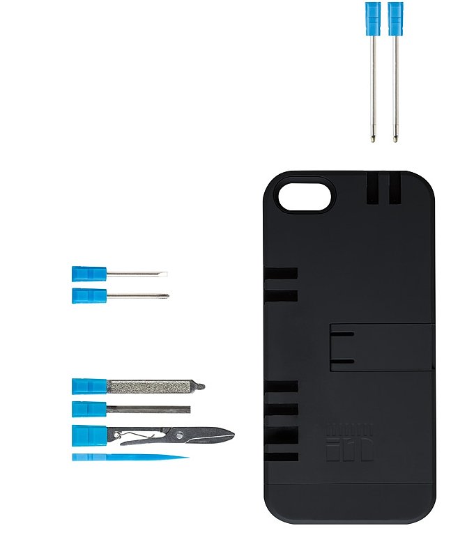 A Swiss army pocket knife in a phone case? It's true. This In-1 multitool utility case ($45) comes with screwdrivers, tweezers,
scissors, a toothpick, and more — and it's even TSA-approved. Win.
A Swiss army pocket knife in a phone case? It's true. This In-1 multitool utility case ($45) comes with screwdrivers, tweezers,
scissors, a toothpick, and more — and it's even TSA-approved. Win.