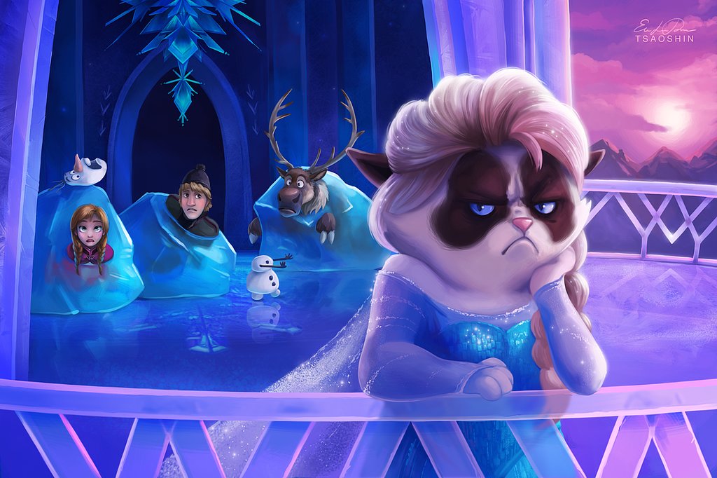 Grumpy Cat Elsa Grumpy Cat Elsa