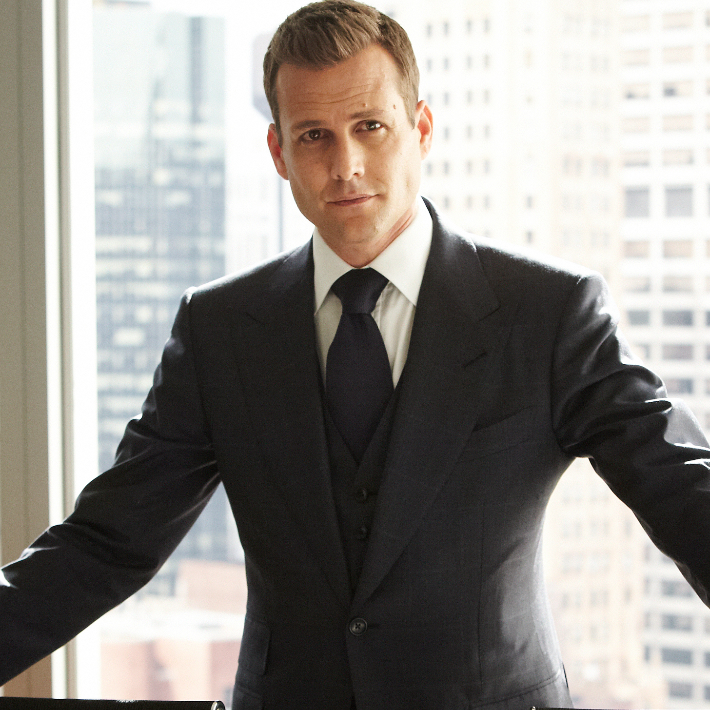 60 Seconds of Gabriel Macht Looking Hot in a Suit