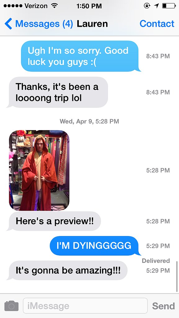See when each text was sent. See when each text was sent.