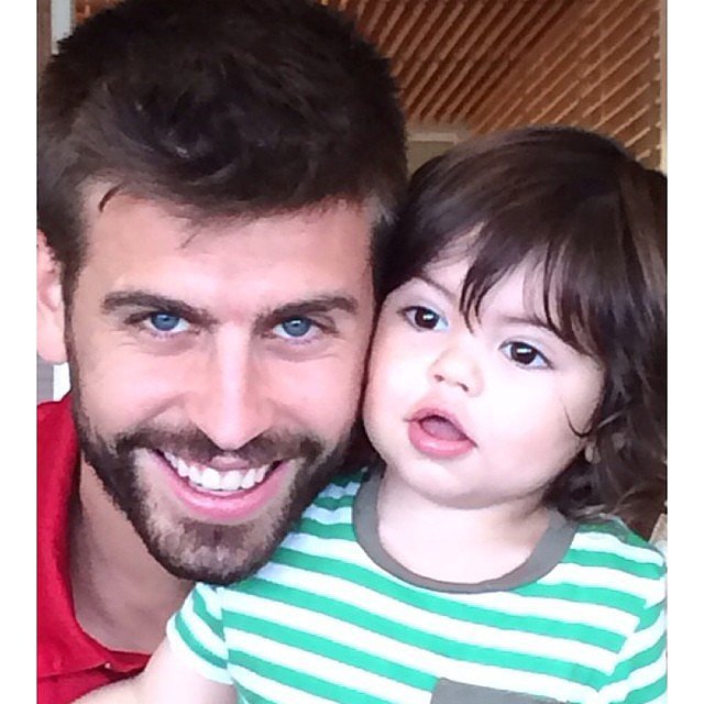 Though she's spending time away from her boyfriend during the World Cup, Shakira couldn't help but share this shot of Gerard Piqué and Milan from a few weeks ago.
Source: Instagram user shakira
Though she's spending time away from her boyfriend during the World Cup, Shakira couldn't help but share this shot of Gerard Piqué and Milan from a few weeks ago.
Source: Instagram user shakira